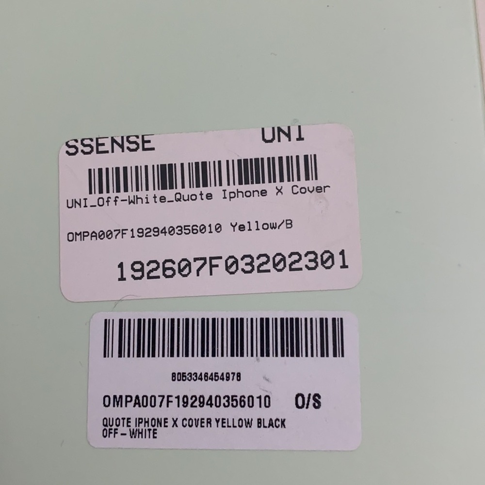 Off-white iPhone X case yellow - Picture 4 of 5